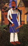 Kasimir Malevich Holidayer Sweden oil painting artist